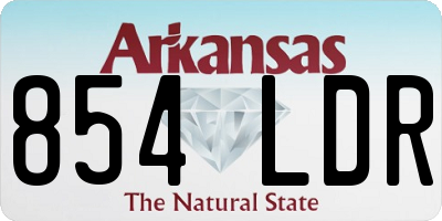 AR license plate 854LDR