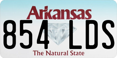 AR license plate 854LDS