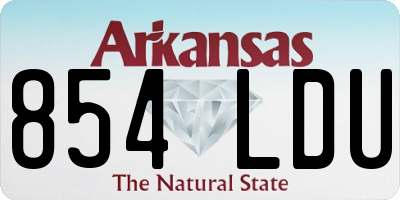 AR license plate 854LDU