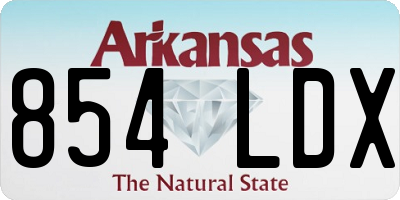 AR license plate 854LDX