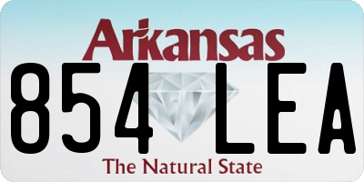 AR license plate 854LEA
