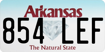 AR license plate 854LEF