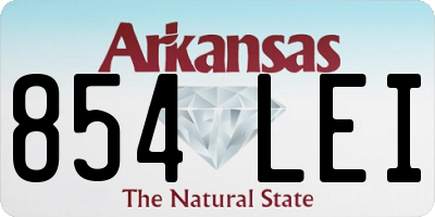 AR license plate 854LEI