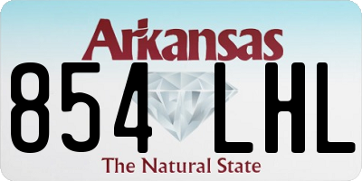 AR license plate 854LHL