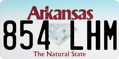 AR license plate 854LHM