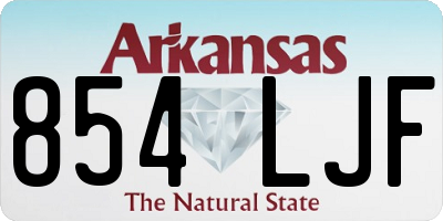 AR license plate 854LJF