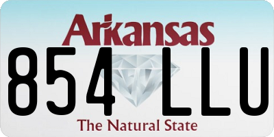 AR license plate 854LLU