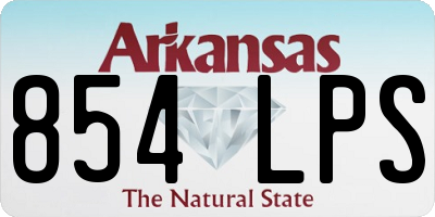 AR license plate 854LPS