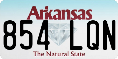 AR license plate 854LQN