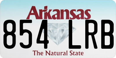 AR license plate 854LRB