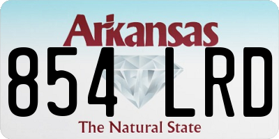 AR license plate 854LRD