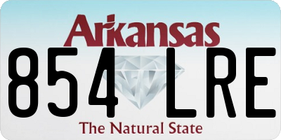 AR license plate 854LRE