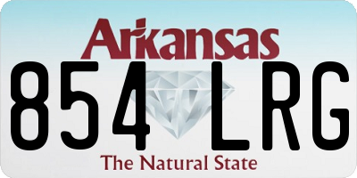 AR license plate 854LRG