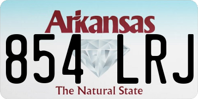 AR license plate 854LRJ