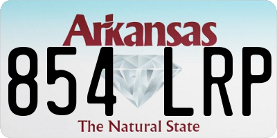 AR license plate 854LRP