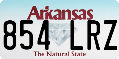 AR license plate 854LRZ