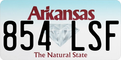 AR license plate 854LSF