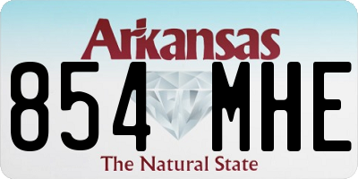 AR license plate 854MHE