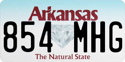 AR license plate 854MHG