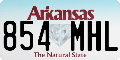 AR license plate 854MHL