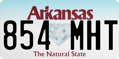 AR license plate 854MHT