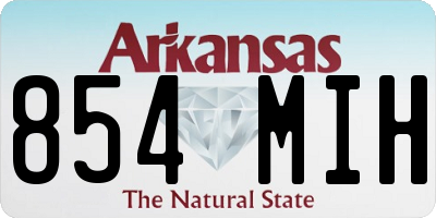 AR license plate 854MIH