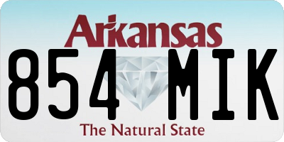 AR license plate 854MIK
