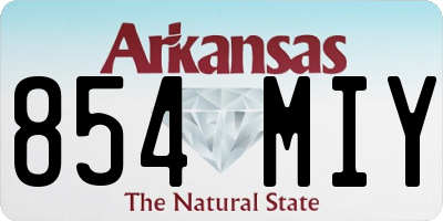 AR license plate 854MIY