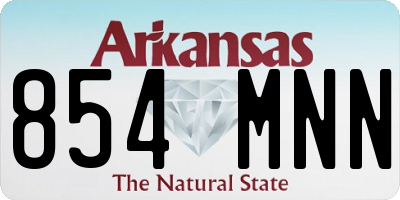 AR license plate 854MNN