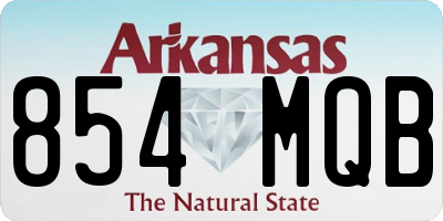 AR license plate 854MQB