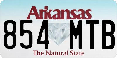 AR license plate 854MTB