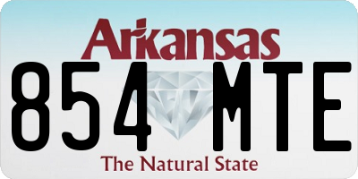 AR license plate 854MTE
