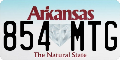 AR license plate 854MTG