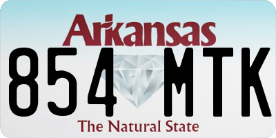AR license plate 854MTK