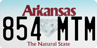AR license plate 854MTM