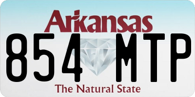 AR license plate 854MTP