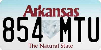 AR license plate 854MTU