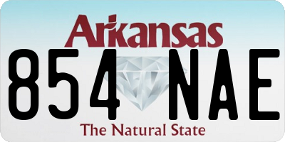 AR license plate 854NAE