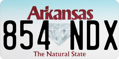 AR license plate 854NDX