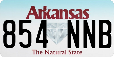 AR license plate 854NNB