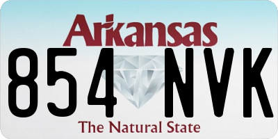AR license plate 854NVK