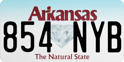 AR license plate 854NYB