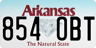 AR license plate 854OBT