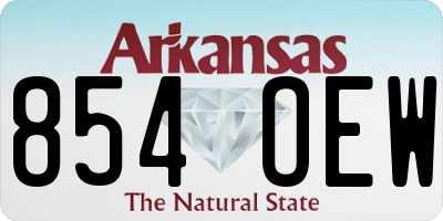AR license plate 854OEW