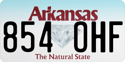AR license plate 854OHF