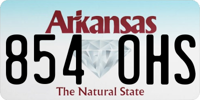AR license plate 854OHS