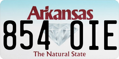 AR license plate 854OIE