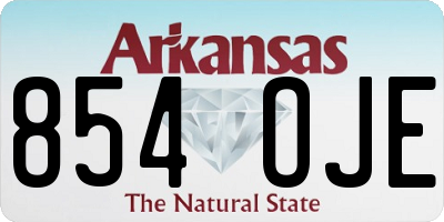 AR license plate 854OJE