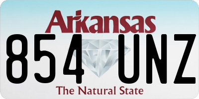 AR license plate 854UNZ