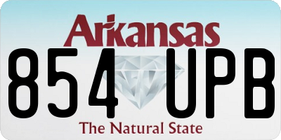 AR license plate 854UPB
